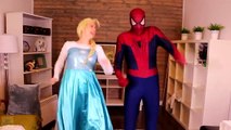 Frozen Elsa & Spiderman TRAPPED BY MALEFICENT! w_ Joker Anna Rapunzel Catwoman! Superhero Fun-SsQn6Dw