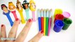 Best Learning Colors Videos for Children Disney Princess Finger Family Nursery Rhymes Microwave PEZ-iMw