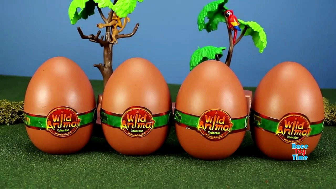 Toy Wild Animals 3D Puzzles Zoo Collection Lion Rhino Elephant Tiger Fun Facts For Kids-S6w