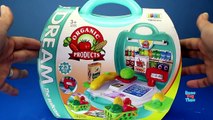 Learn Colors and Names Vegetables with Grocery Toys Playset - Learning videos for kids-9V