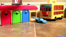 Tayo Garage Station Fire Truck Frank Disney Cars Surprise Toys ! 소방차와 타요 또봇 소방차놀이 깜짝 계란 장난감 카 디즈니카 2-IG