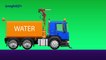 Trucks for kids. Water Truck. Chocolate Eggs. Learn Colors. Cartoon for children.-h9
