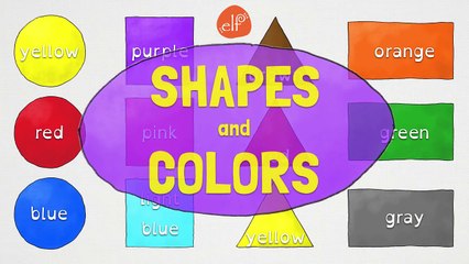 Shapes and Colors for Kindergarten and Preschool Children - ELF Kids Videos-0Mf