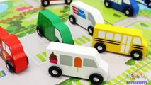 Learning Cars Trucks Vehicles for Kids with Wooden Cars Trucks Parking Toys - Educational Video-C_Nk0