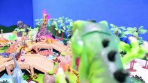 100 Piece TOY DINOSAUR Caveman Prehistoric Playset Toys Attacked by Dinosaurs Kids Videos-KjaAo-1