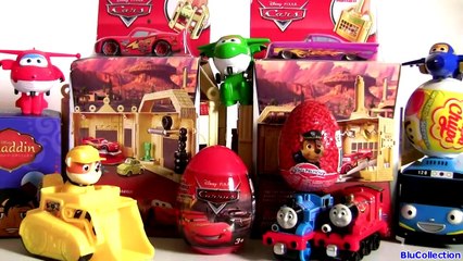 Video herunterladen: Tayo Bus 꼬마버스 타요 Disney Cars 2 Thomas Surprise Toys《토마스와 친구들》꼬마기관차 토마스와 친구들 깜짝 계란 장난감 디즈니 카2-rKD