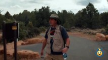 GIANT DINOSAUR CHASE Jurassic Adventure at Grand Canyon w_ T-Rex Raptors in Real Life Kids Toy Video-qT7