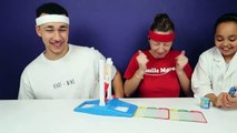 FANTASTIC GYMNASTICS CHALLENGE! Extreme Sour Warheads Candy - Toys AndMe Family Funny Video-GQ5RL