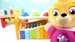 Learn Colors Pounding Toys Xylophone Finger Family Song Nursery Rhymes Body Paint Balls Colours-et7