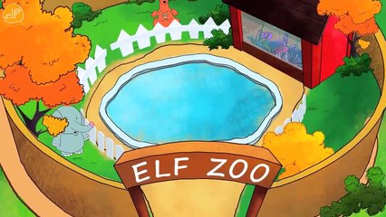 Zoo Animals Song for Kids - Can An Elephant Jump - ELF Learning-nzNoKA9