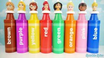 Disney Princess Finger Family Nursery Rhymes Microwave PEZ Play Doh Dress Learn Colors Best Videos-N8