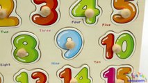 Learning Numbers 1-20 for Toddlers with Toy Wooden Puzzle - Learn Numbers & Counting Video for Kids-sl