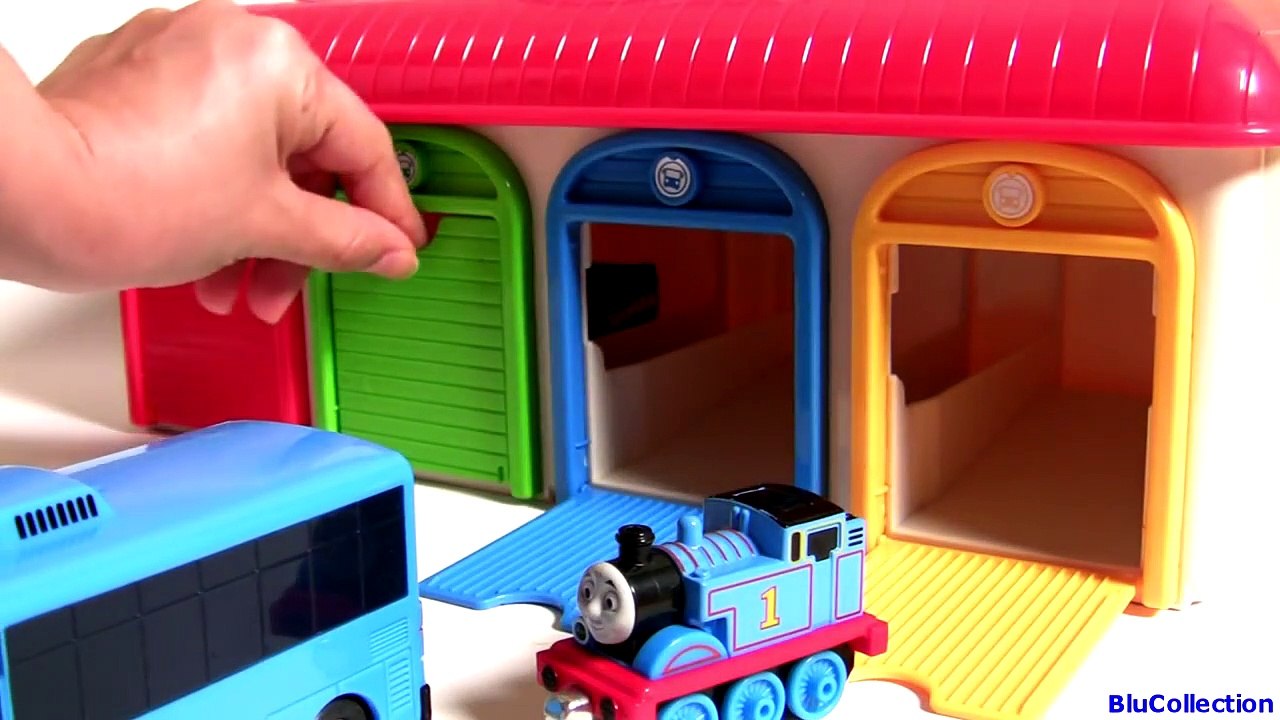 Tayo the Little Bus Garage Station Surprise Toys Thomas 타요 꼬마버스 타요 중앙차고지 토마스와 친구들 깜짝 디즈니카 2 계란 장난감-BIJ