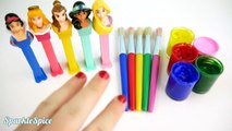Best Learning Colors Videos for Children Disney Princess Finger Family Nursery Rhymes Microwave PEZ-iMw7w
