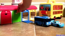 Tayo Garage Station Fire Truck Frank Disney Cars Surprise Toys ! 소방차와 타요 또봇 소방차놀이 깜짝 계란 장난감 카 디즈니카 2-IGoWsH5Hm