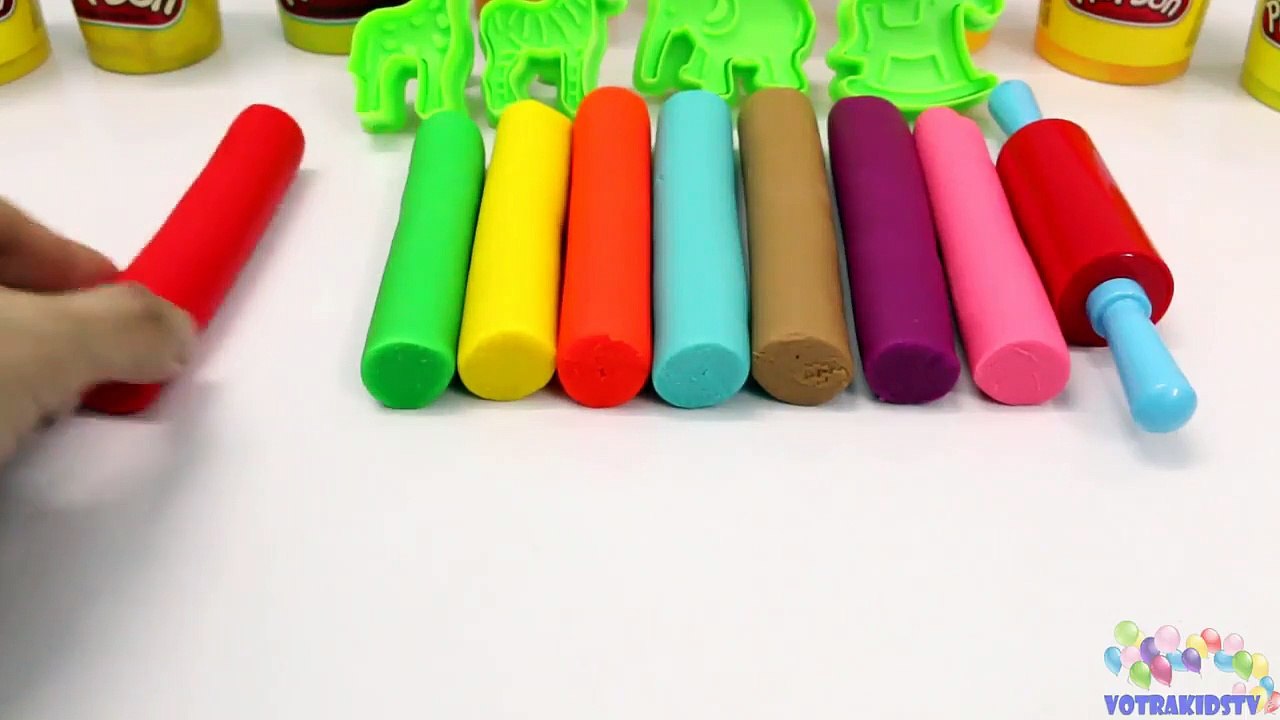 Learn Colors with Play Doh Animals for Children - Learning Colours Video for Toddlers-uBcW52S