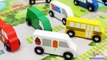 Learning Cars Trucks Vehicles for Kids with Wooden Cars Trucks Parking Toys - Educational Video-C