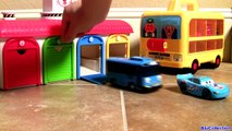 Tayo Garage Station Fire Truck Frank Disney Cars Surprise Toys ! 소방차와 타요 또봇 소방차놀이 깜짝 계란 장난감 카 디즈니카 2-IGoWsH5H