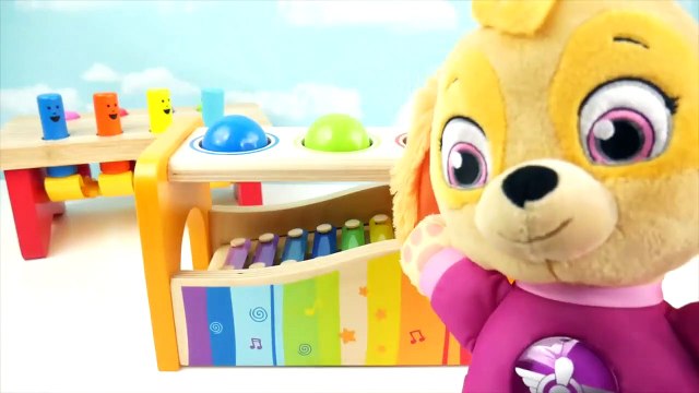 Learn Colors Pounding Toys Xylophone Finger Family Song Nursery Rhymes Body Paint Balls Colours-et7