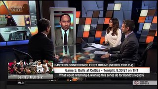First Take - Bulls vs Celtics - What would returning & winning this series do for Rondo's legacy