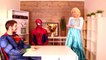 Frozen Elsa & Spiderman CAKE CHALLENGE! w_ Joker Anna Surprise Eggs Maleficent Fun In Real Life-6kXqCKu