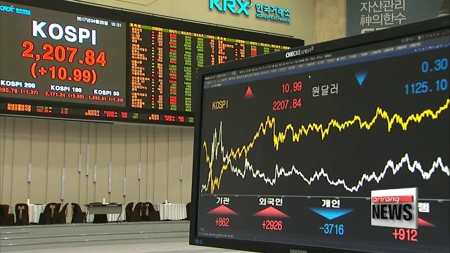 Korea's Kospi finishes at 6-year high