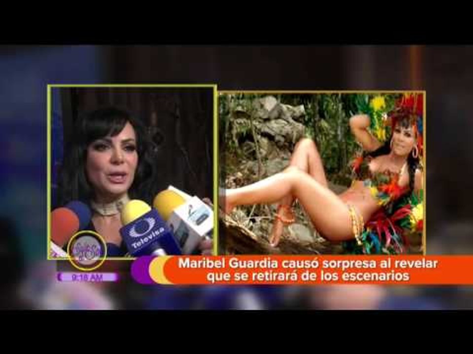 Maribel Guardia se baja del escenario por cuestiones de salud