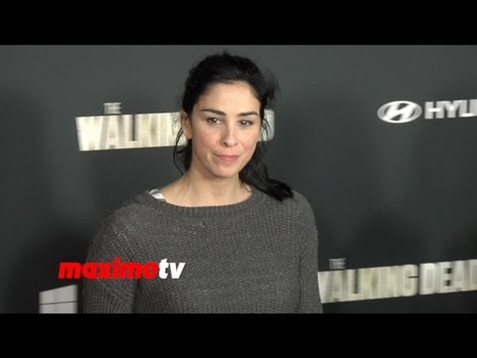 Sarah Silverman "The Walking Dead" Season 4 PREMIERE Red Carpet Arrivals