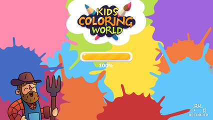 Farm to draw and color - Cute Cloud Rainbow Coloring Book for Children