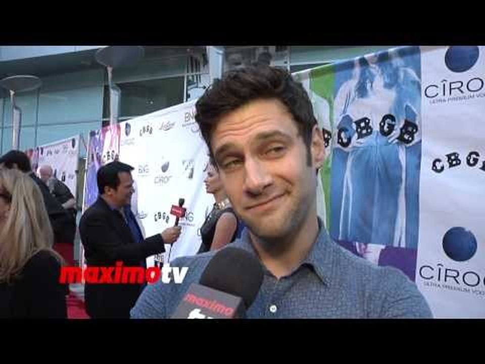 Justin Bartha Interview CBGB West Coast Premiere Arrivals