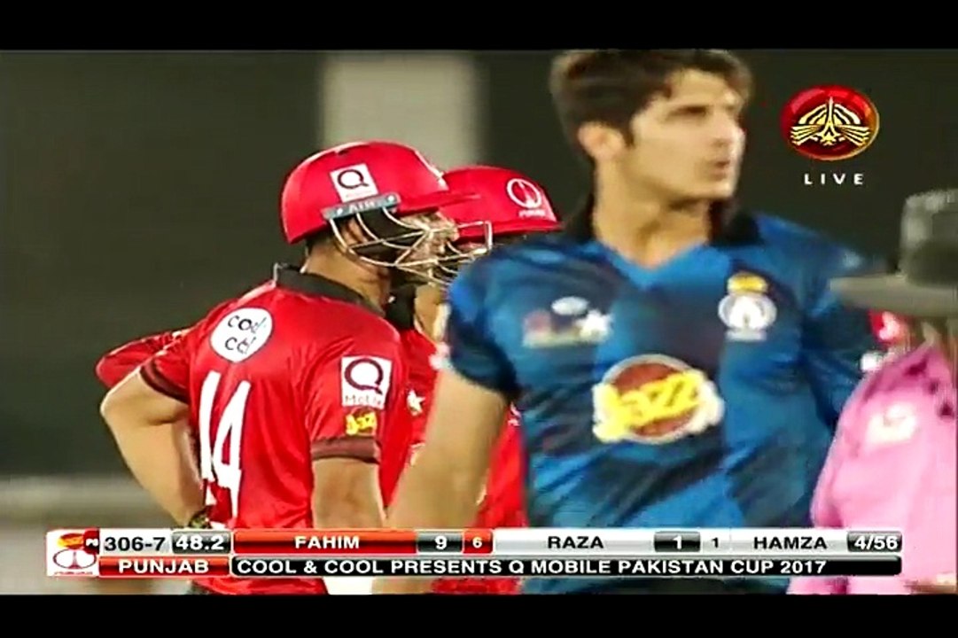 Fahim Ashraf 2 Sixes vs Mir Hamza