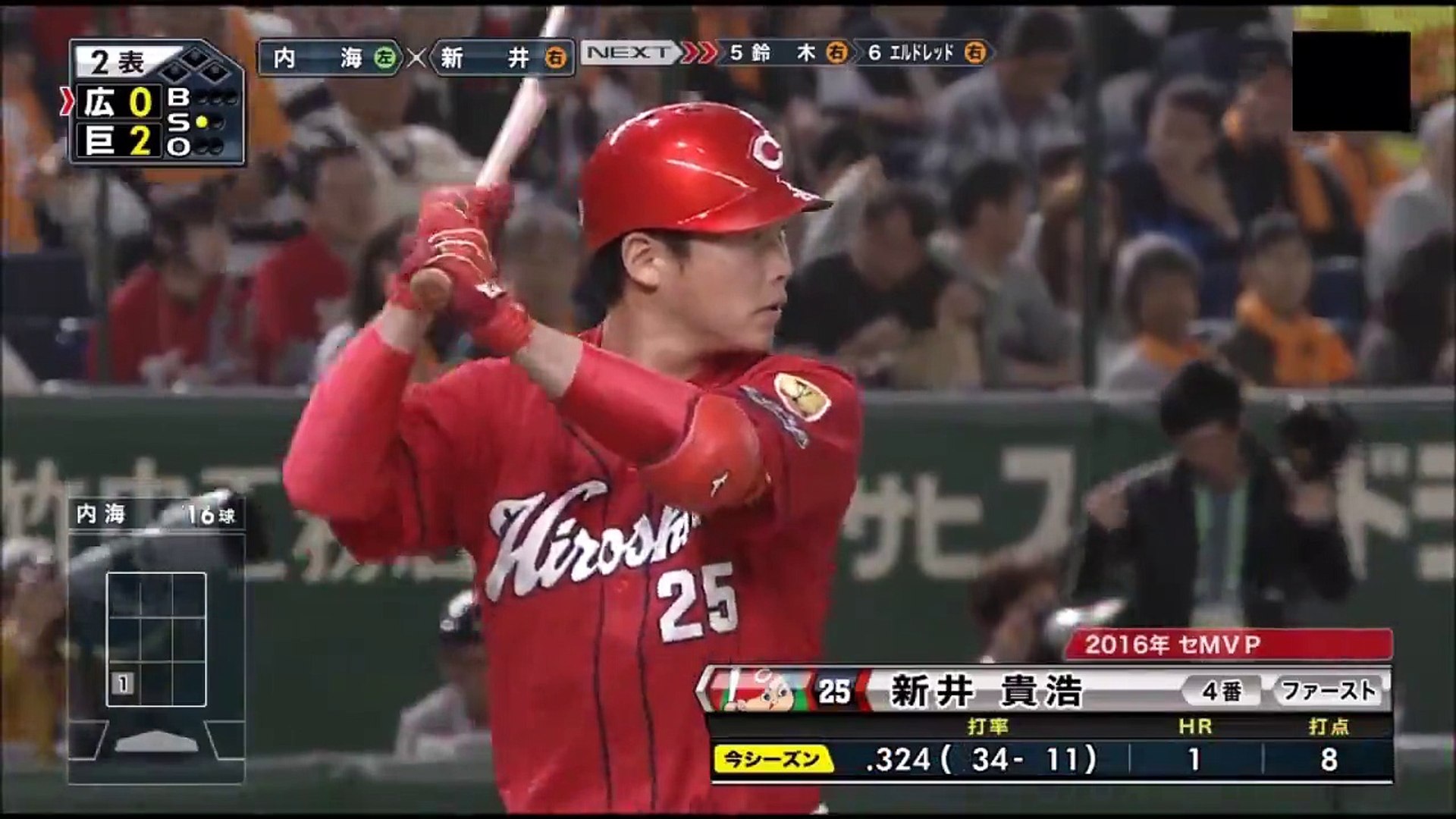 17年新井貴浩2号 動画 Dailymotion