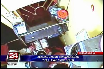 Mirones Bajo: asaltan tragamonedas y se llevan 15 mil soles