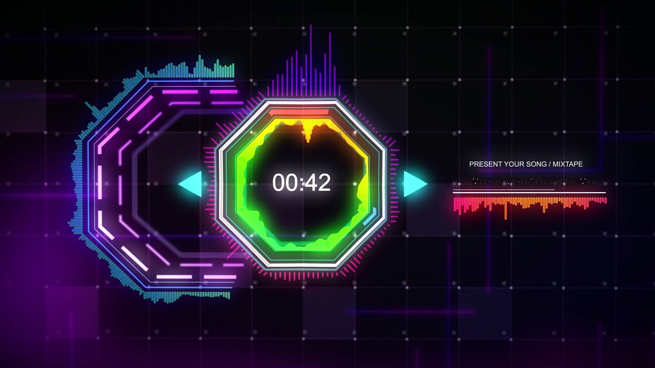 Edit Music Visualizer Royalty Free - Techno V2