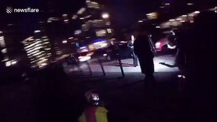 George Clooney and Buzz Aldrin attend Lost in Space event