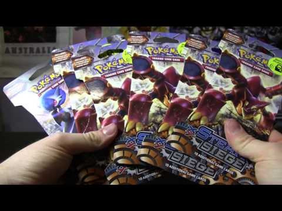 Opening Awesome Pokemon Steam Siege Booster Packs