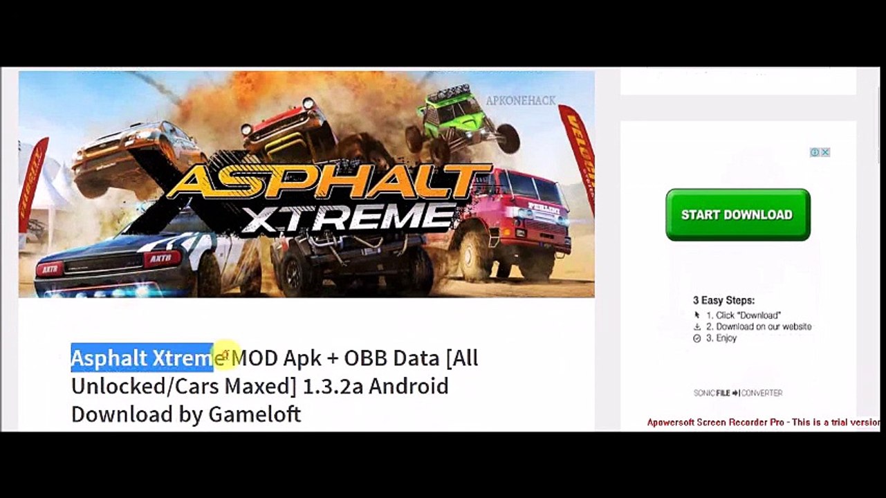 Asphalt Xtreme v1.3.2a MOD Apk + OBB Data [All Unlocked/Cars Maxed]