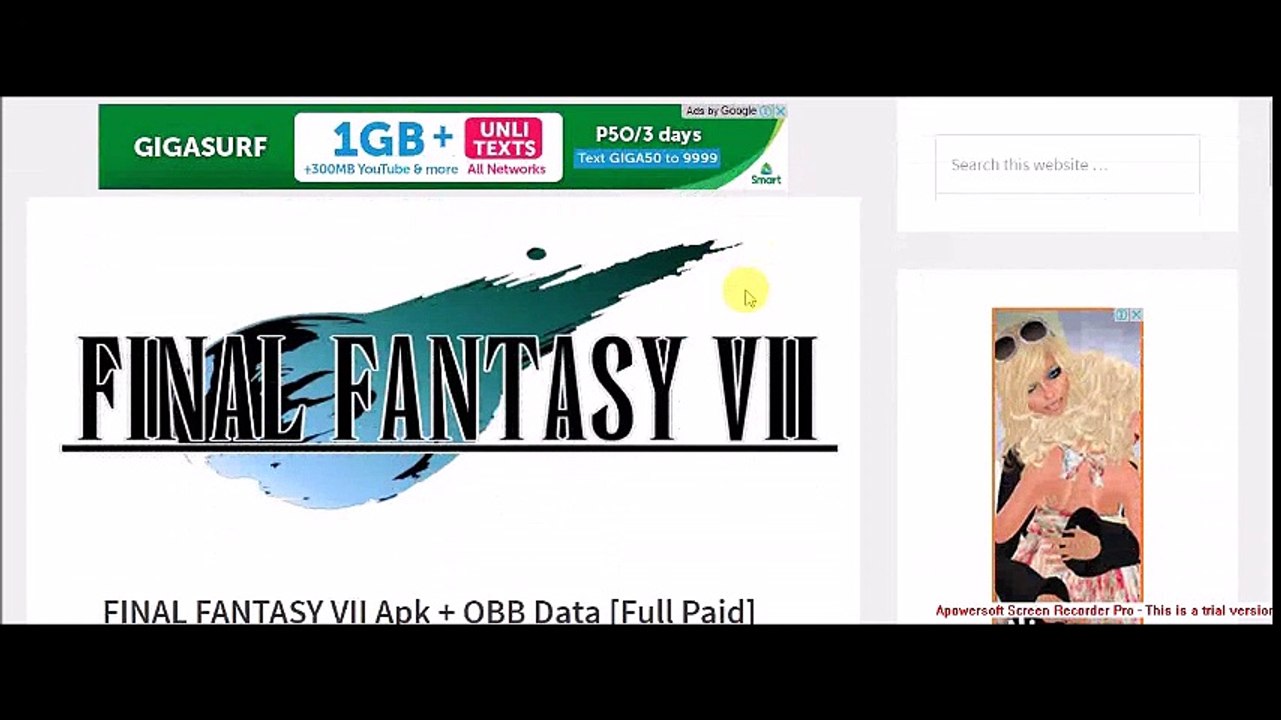 FINAL FANTASY VII v1.0.27 Apk + OBB Data [Full Paid]