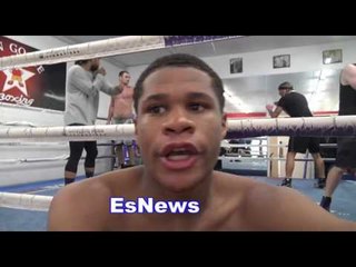 Devin Haney What He Sees When He Watches Floyd Maywetaher Train - EsNews Boxing