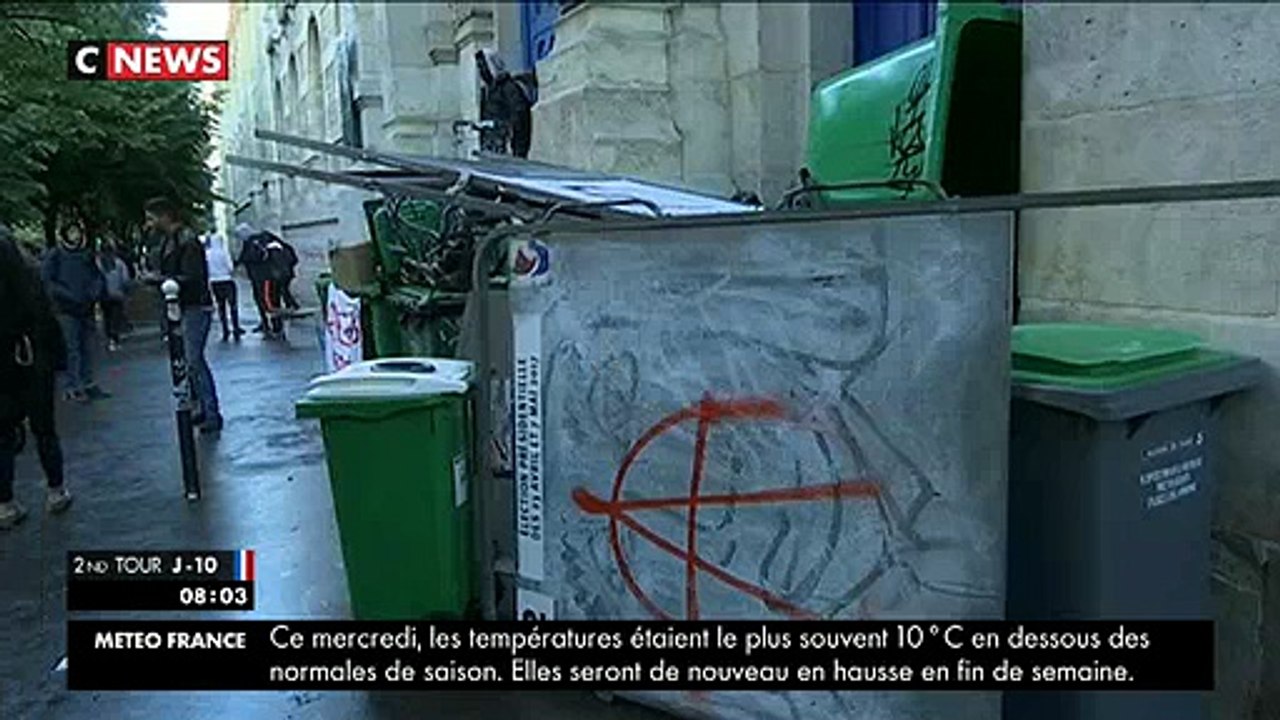 Plusieurs lycées bloqués ce matin pour protester contre la présence de Marine Le Pen au 2nd tour de la Présidentielle