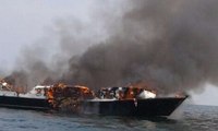 Kapal Terbakar di Kepulauan Seribu, 1 Terluka