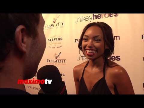Logan Browning Interview at Unlikely Heroes Justice Ball Red Carpet Arrivals
