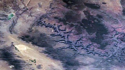 Aboard the space station, astronaut Jeff Williams  shared this video of the Grand Canyon
