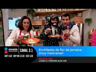 Enchiladas de flor de jamaica: Muy mexicana