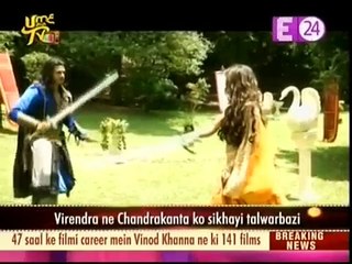 Chandrakanta ke set par (Virendra-Chandrakanta ka Fountain Barish Romance) 27 April 2017