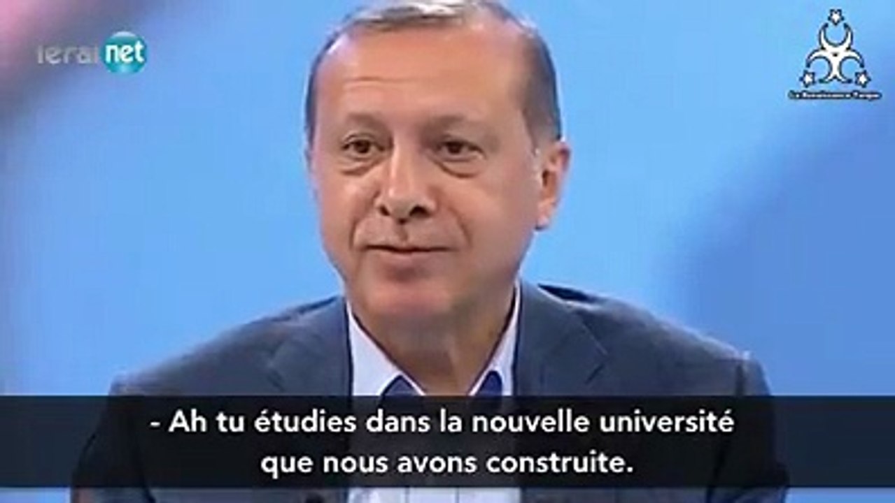 étudiant sénégalais face à Erdogan