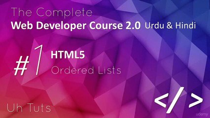 Web Developer Course 2 0 in Urdu & Hindi Ordered Lists 17