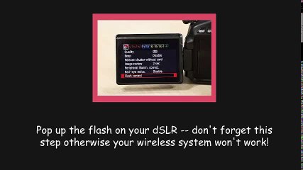 Guidelines to Use Wireless Flash System for Canon's Camera