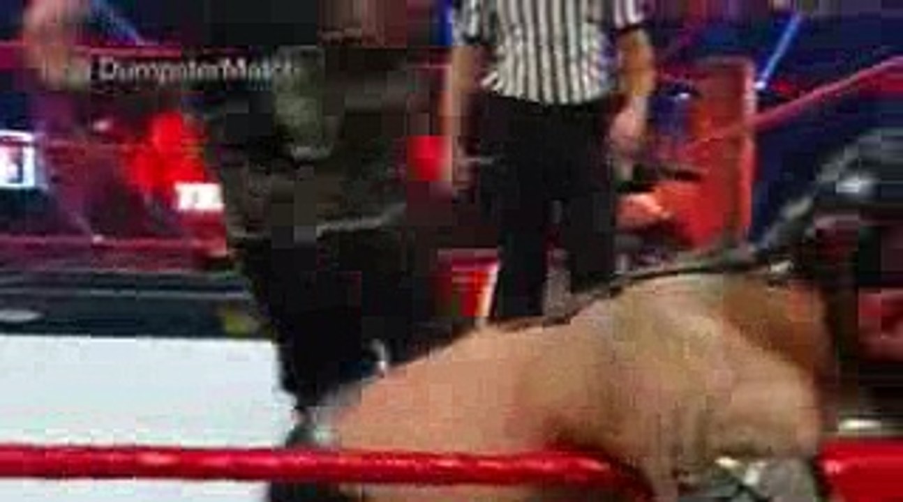 Braun Strowman vs Kalisto Dumpster Match : WWE Monday Night Raw Live 24 April 2017