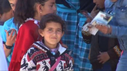 Eruhlu Çocuklar İlk Kez Kaydırağa Bindi